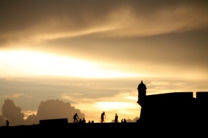 El Morro at sunset.